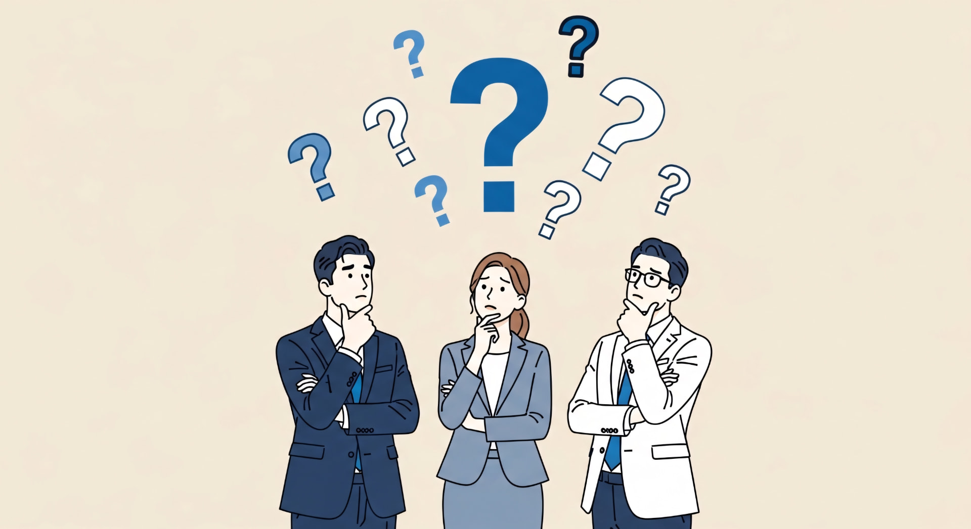 Business professionals considering a likelihood of confusion issue